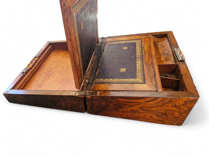 Victorian Burr Walnut Writing Box