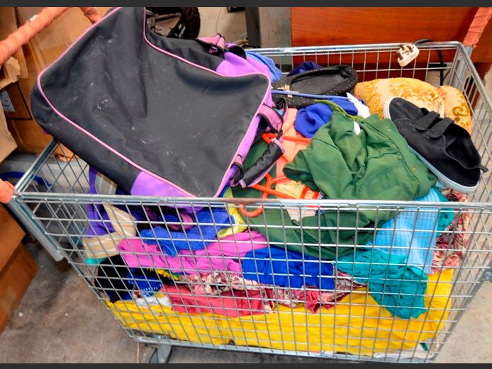 CLOTHING, BEDDING, etc [Excl. Bin]