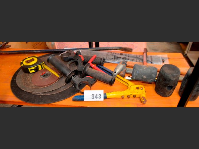 RUBBER MALLETS, RIVET GUN, CABLE TIES, etc