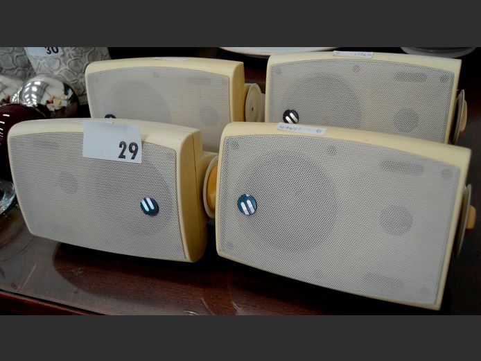 SET OF 4 ELLIES DSOW4 PUBLIC ADDRESS SPEAKERS [Untested]