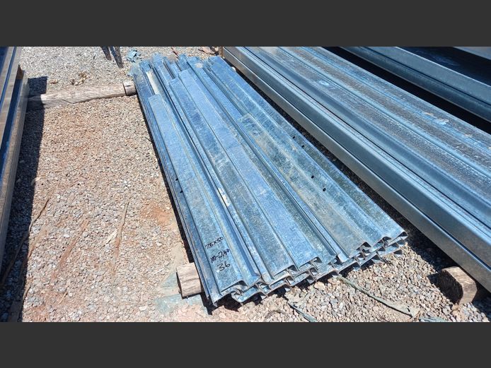 1m to  2.4m 75mmx50mm galvanised perline 2mm thick