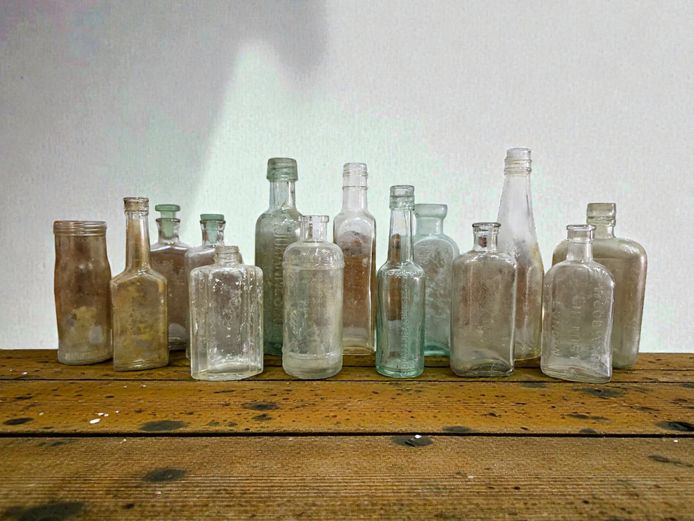 Antique South African Chemist & Apothecary Glass Bottle Collection