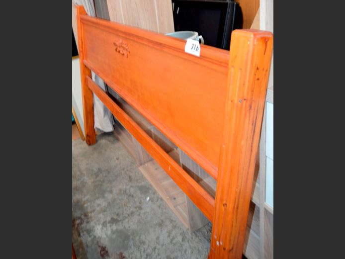 CHERRY WOOD DOUBLE HEADBOARD