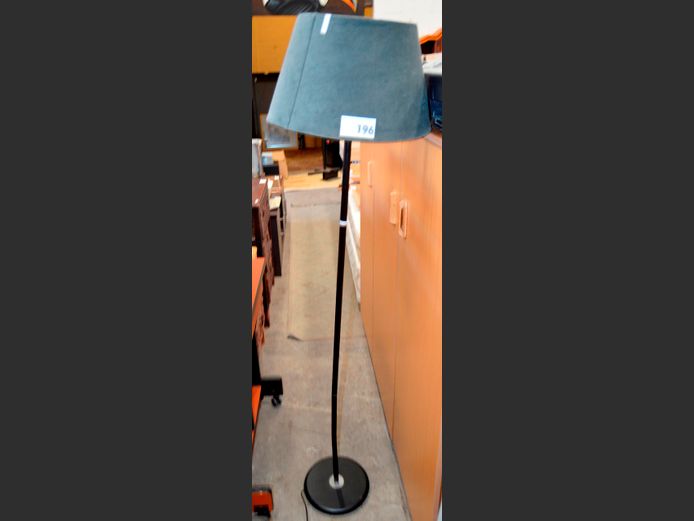 METAL STANDING LAMP WITH SHADE, 156cm High [Needs repairs]