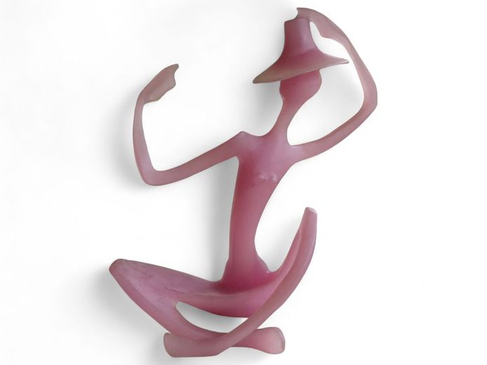 Large Opaque Resin Abstract Figure