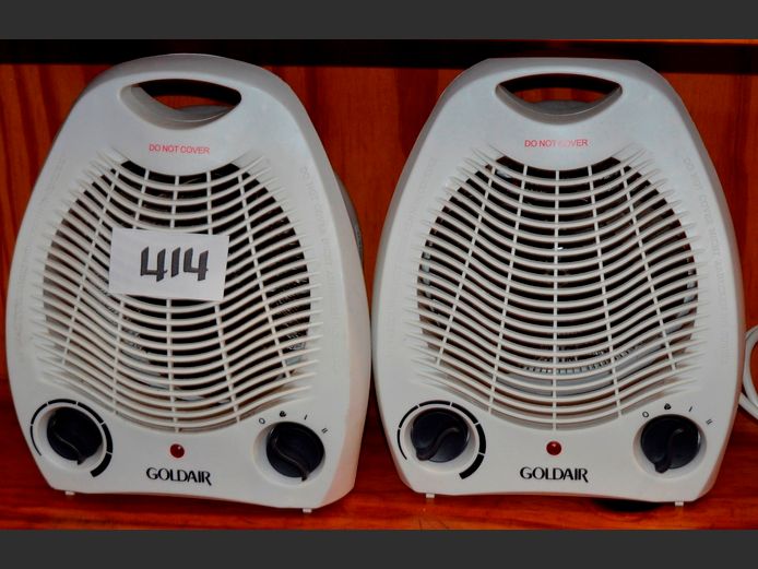 LOT OF 2: GOLDAIR FAN HEATERS [Switch on, untested further]