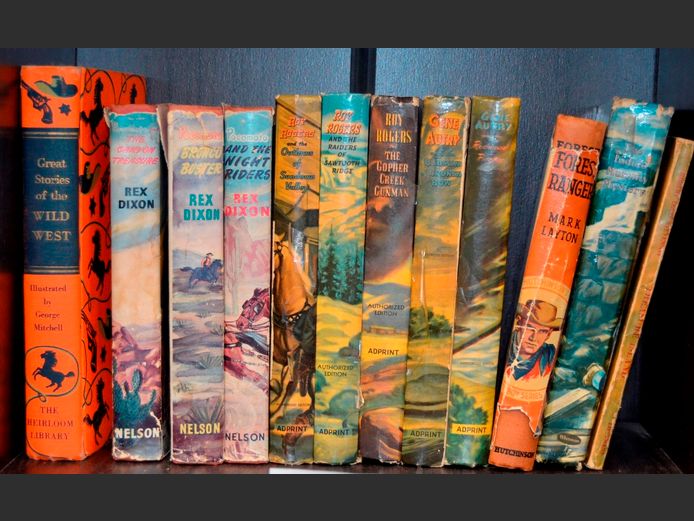 COLLECTION VINTAGE BOOKS: ROY ROGERS, GREAT STORIES OF THE WILD WEST, REX DIXON, etc