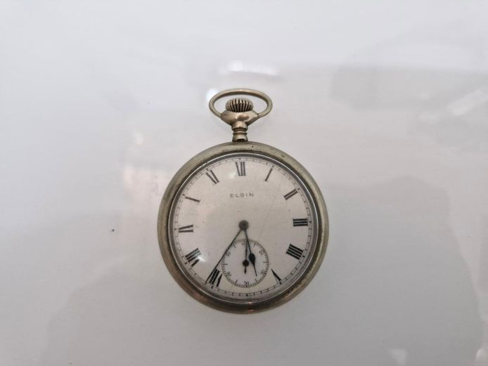 Vintage Elgin Pocket Watch with Roman Numeral Dial