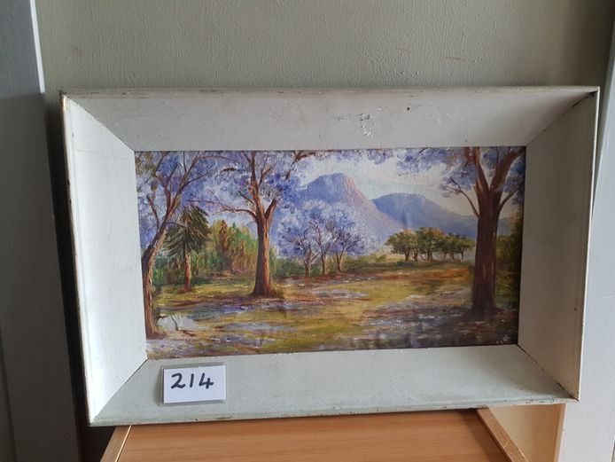 FRAMED OIL ON BOARD "LANDSCAPE"