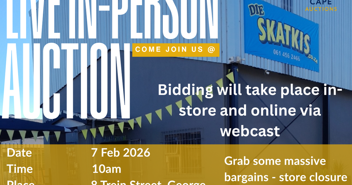 Die Skatkis George - Store Clearance Auction - Part 1 | Southern Cape ...