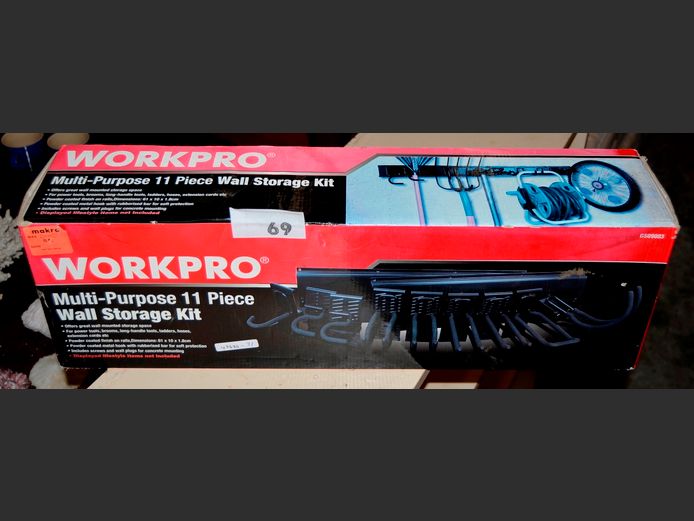 WORKPRO 11-PIECE MULTI-PURPOSE WALL STORAGE KIT