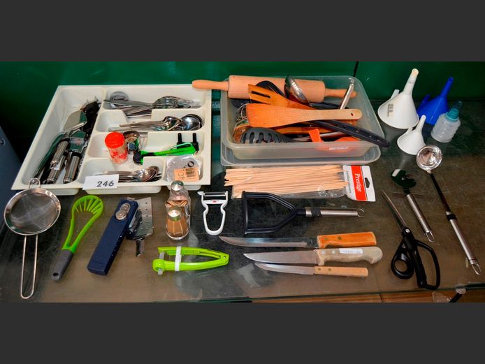 CUTLERY, KITCHEN UTENSILS, etc