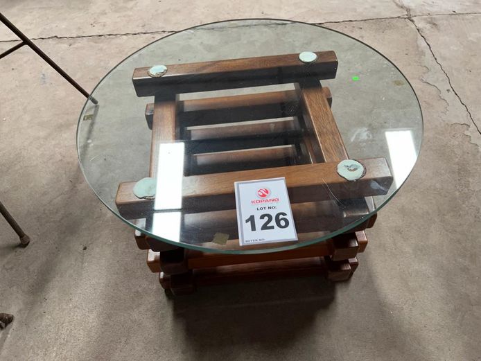 Glass top table