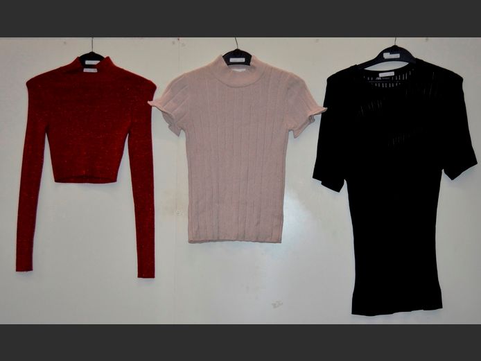 ZARA: 3 x KNITTED TOPS [Sizes Small & Medium]