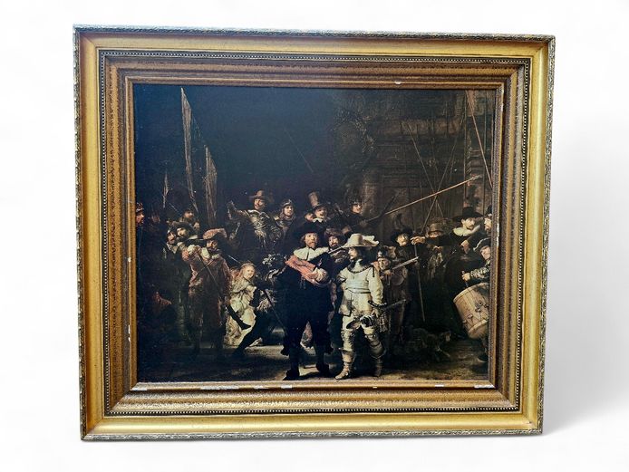 Framed Print "The Night Watch" After Rembrandt van Rijn