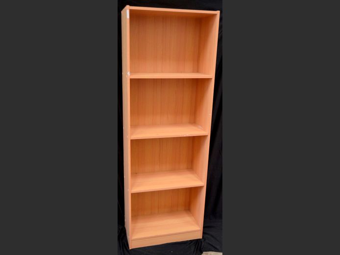 OAK FOIL 4-TIER BOOKSHELF, 60 x 30 x 174cm