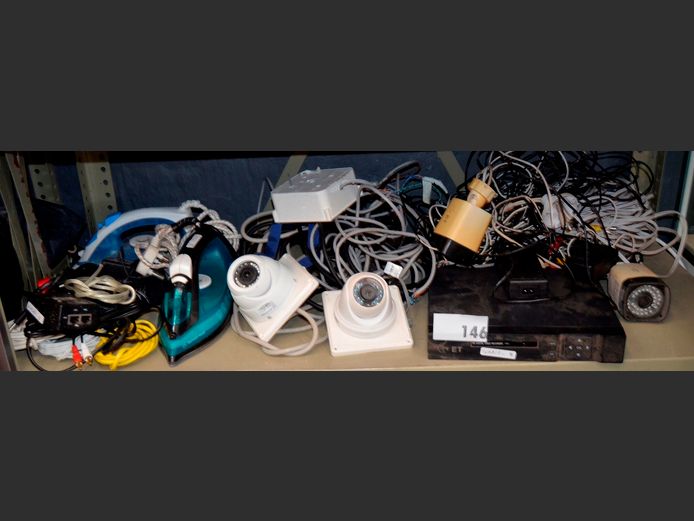 HD DVR, CABLES, IRONS, etc [Untested]