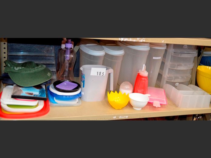 PLASTIC STORAGE CONTAINERS, JUG, etc