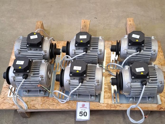 Electric motors: 1.5 HP x 6