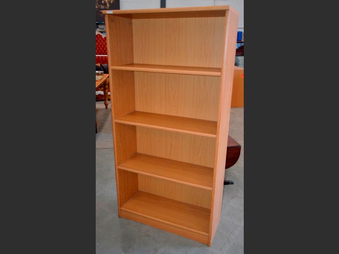 OAK FOIL 4-TIER BOOKSHELF, 89 x 30 x 158cm