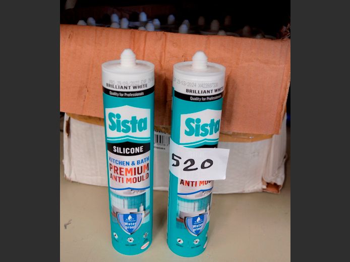 LOT: 24 x TUBES SISTA SILICONE SEALANT