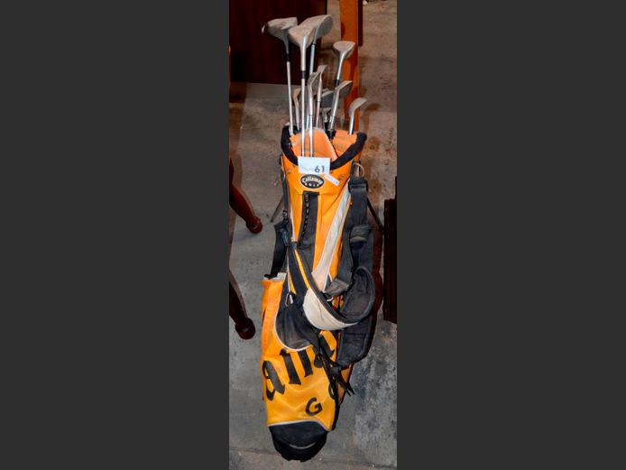 CALLAWAY GOLF BAG WITH 12 CLUBS
