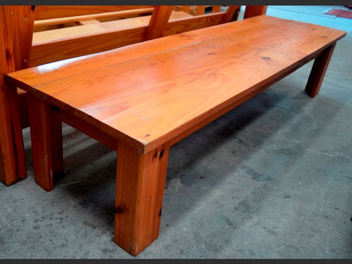 PINE COFFEE TABLE, 150 x 43 x 32cm [Scuffed]