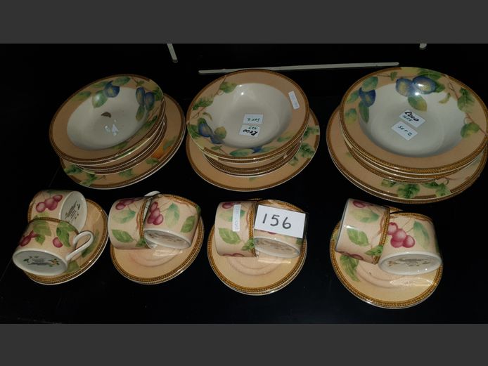 NEWBURY STONEWARE PART DINNER SERVICE