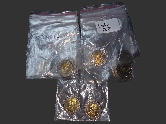 20 X ASSORTED  NELSON MANDELA R5 COINS