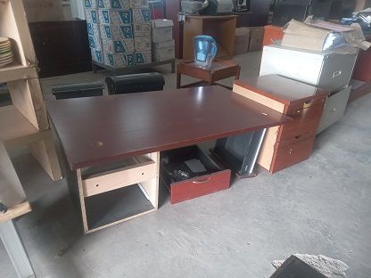 Office desk with pedestal