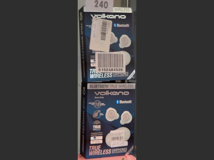 LOT OF 2: VOLKANO TAURUS BLUETOOTH EARPHONES [Untested]