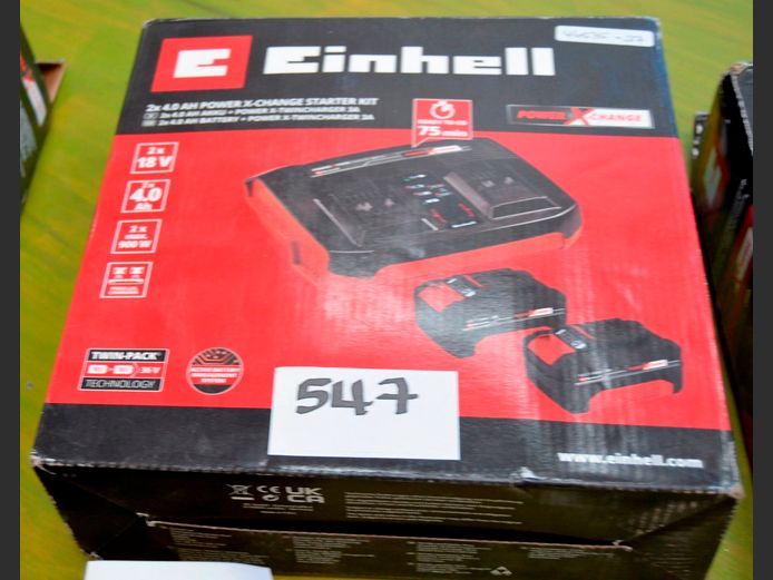 EINHELL 18V, 4.0Ah TWIN CHARGER KIT