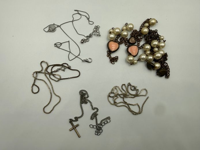 Lot of damaged bracelets (one is Sterling Silver)