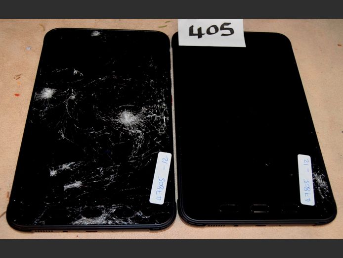 LOT OF 2: SAMSUNG GALAXY ACTIVE TAB 3 [Untested, no chargers, damaged]