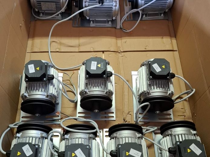 Electric motors: 1 HP x 10