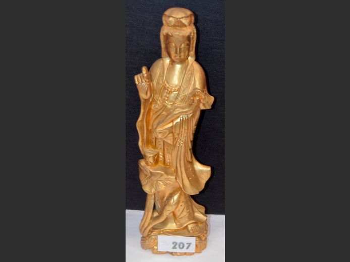 OLD CHINESE GILT "GUONYIN KWAN YIN GODDESS, 45cm High
