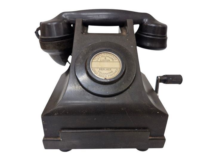 Vintage ETL Bakelite Magneto Crank Telephone (c. 1930s-1950s)