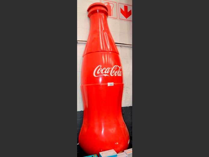 COCA-COLA HALF BOTTLE DISPLAY, 190cm High