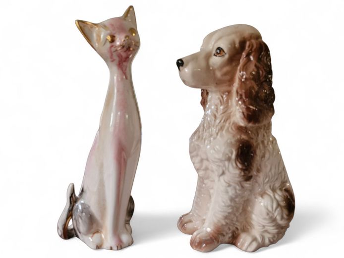 Vintage Staffordshire-Style Ceramic Figurines