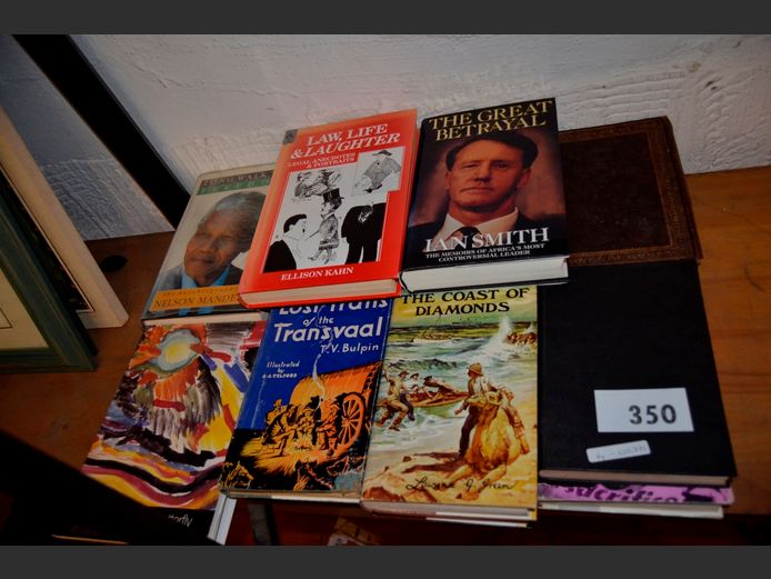 ASSORTED BOOKS: THE LONG WALK TO FREEDOM, THE GREAT BETRAYAL, etc