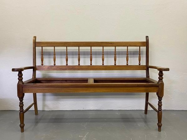 Solid stinkwood bench