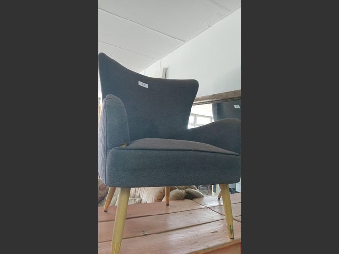 Blue Wingback Chair