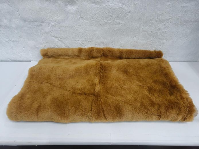 Plush Camel Tan Faux Fur Fabric Length