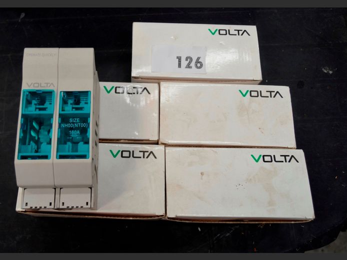 LOT OF 5: VOLTA 160A DOUBLE FUSE HOLDERS