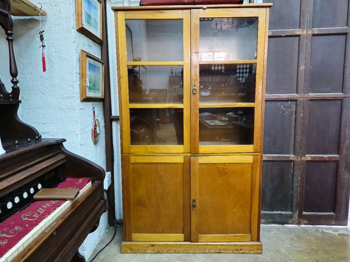Vintage 2-Door Display Cabinet 
