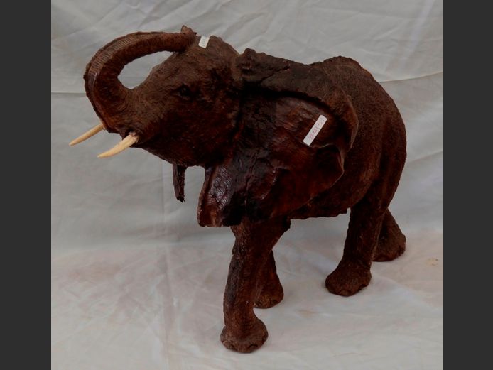 CARVED ELEPHANT, 65 x 35 x 56cm