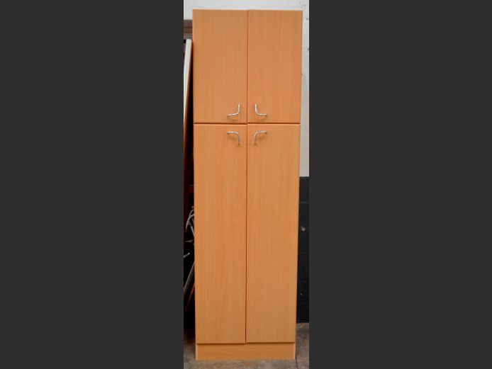 BEECH FOIL 4-DOOR CABINET, 68 x 52 x 230cm