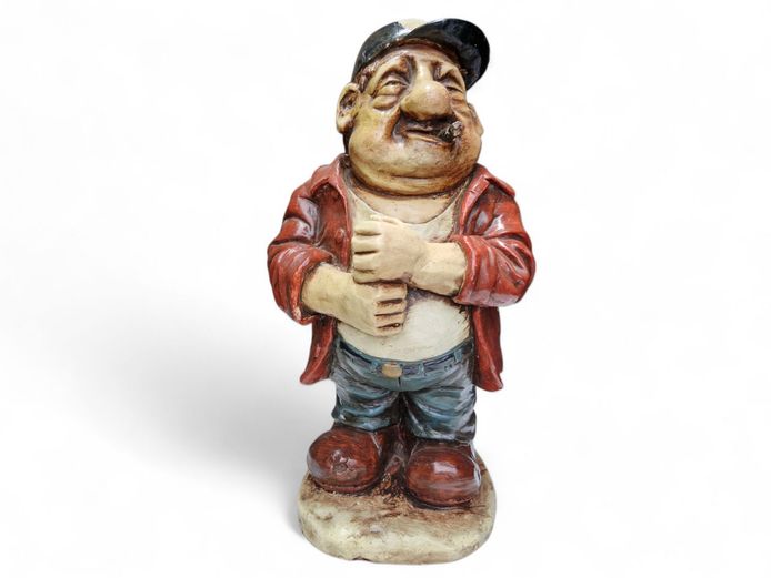 1970's Hand Painted Resin Golfer Figurine