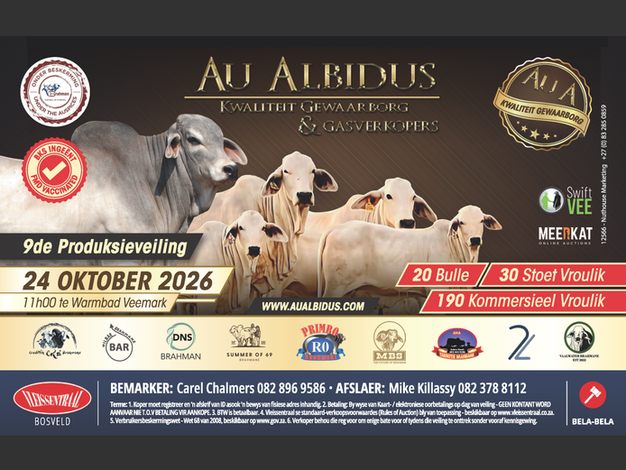 AU ALBIDUS 9DE PRODUKSIEVEILING