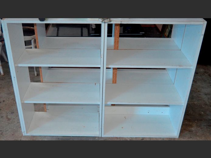 LOT OF 3: WALL MOUNT 3-TIER SHELVES, 110 x 30 x 90cm & 60 x 30 x 90cm